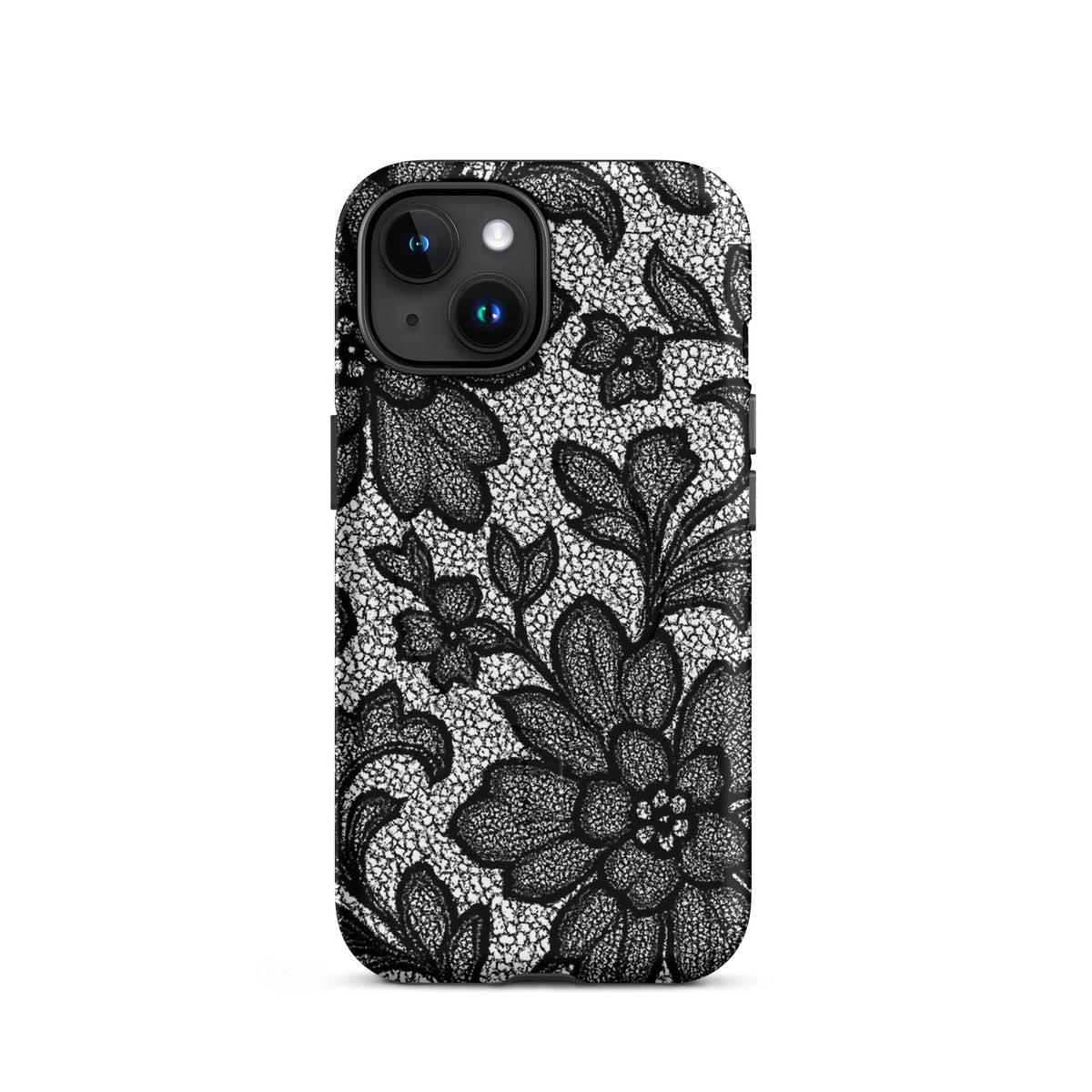 Black Lace Lingerie MagSafe Case — vista posteriore