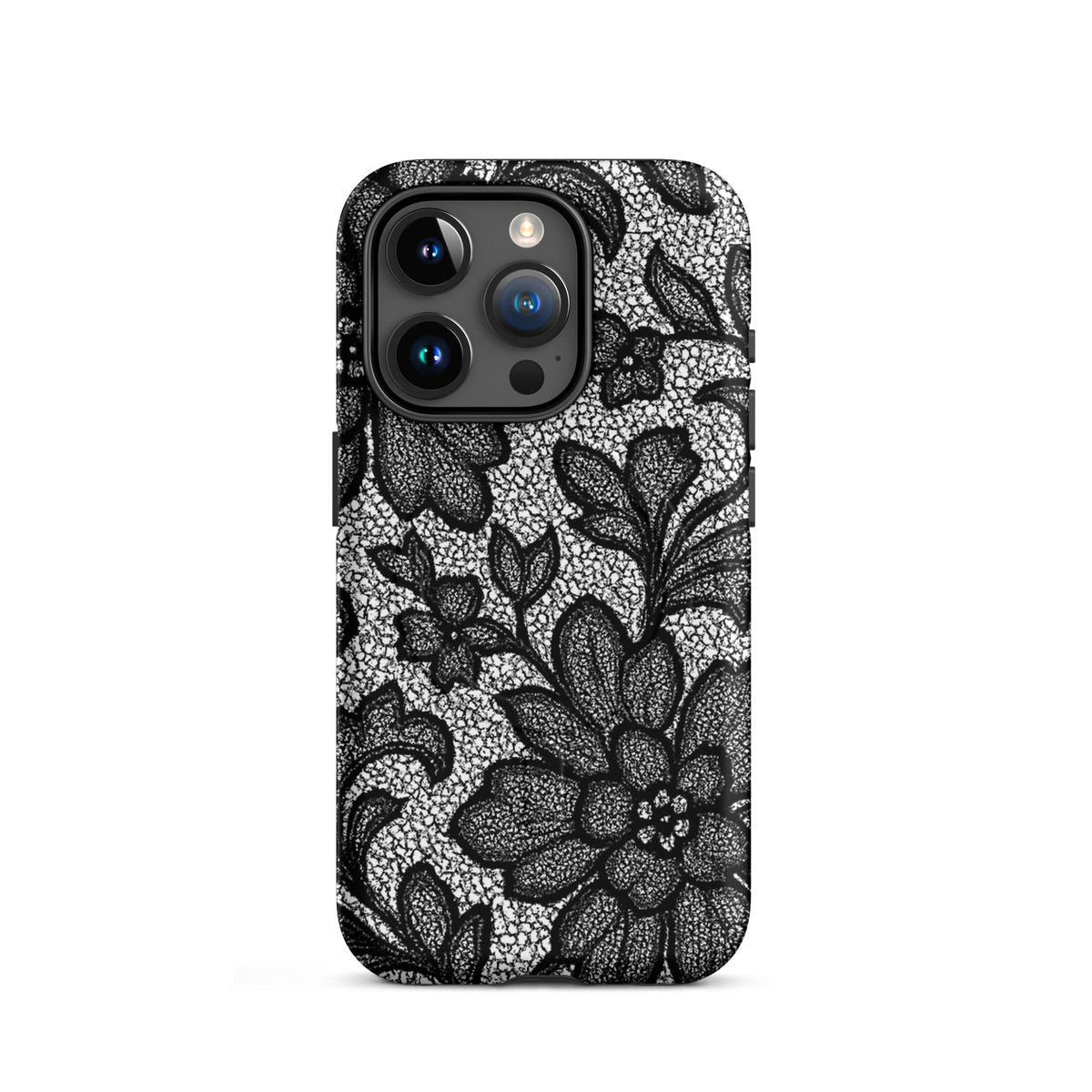Black Lace Lingerie MagSafe Case — vista laterale