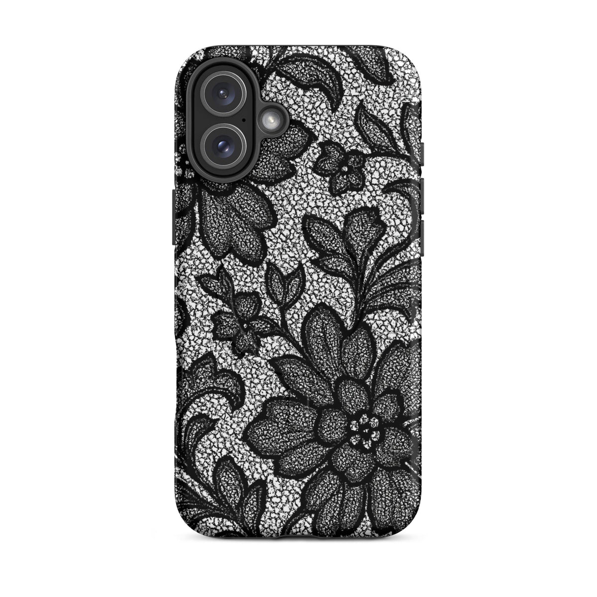 Black Lace Lingerie MagSafe Case — dettaglio della stampa
