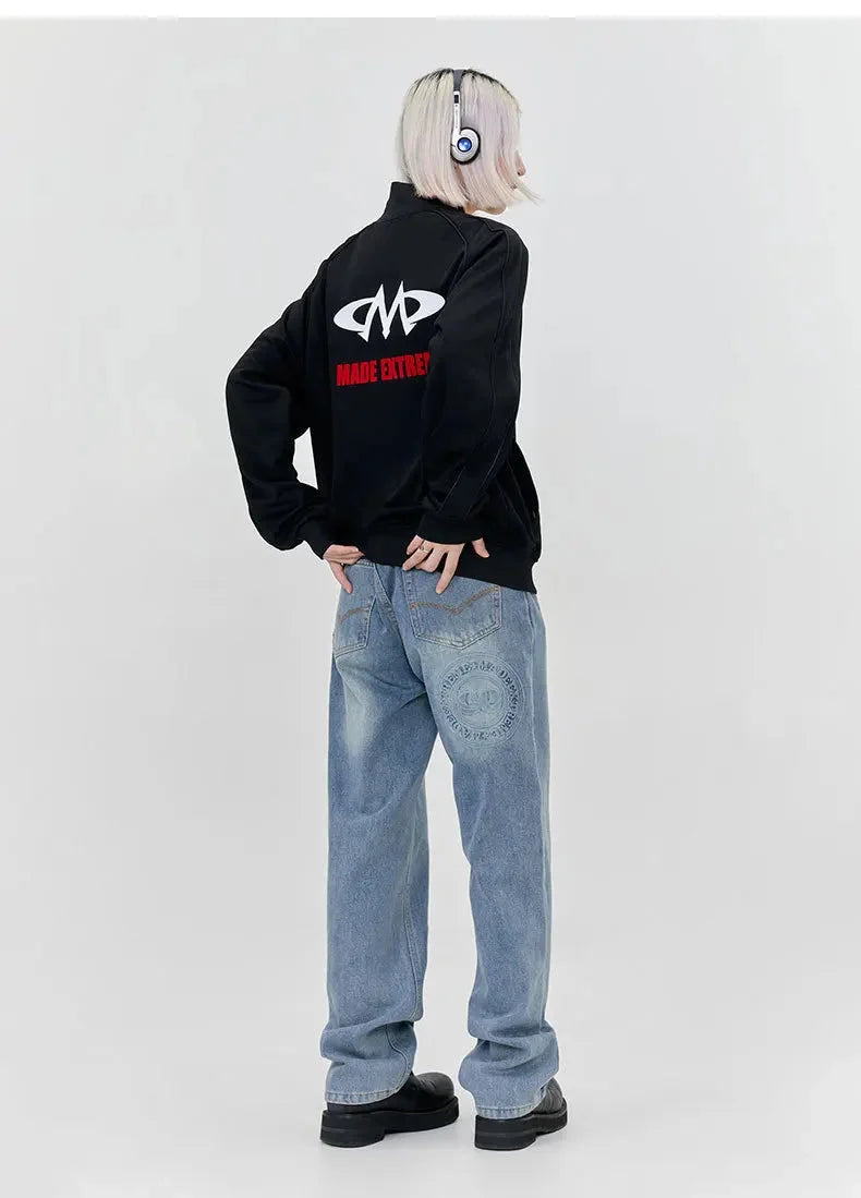 Black White Streetwear Jacket — dettaglio
