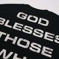"Bless You" Graphic Long Sleeve Top — vista laterale