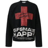 Y2K "Bless You" Graphic Long Sleeve Top