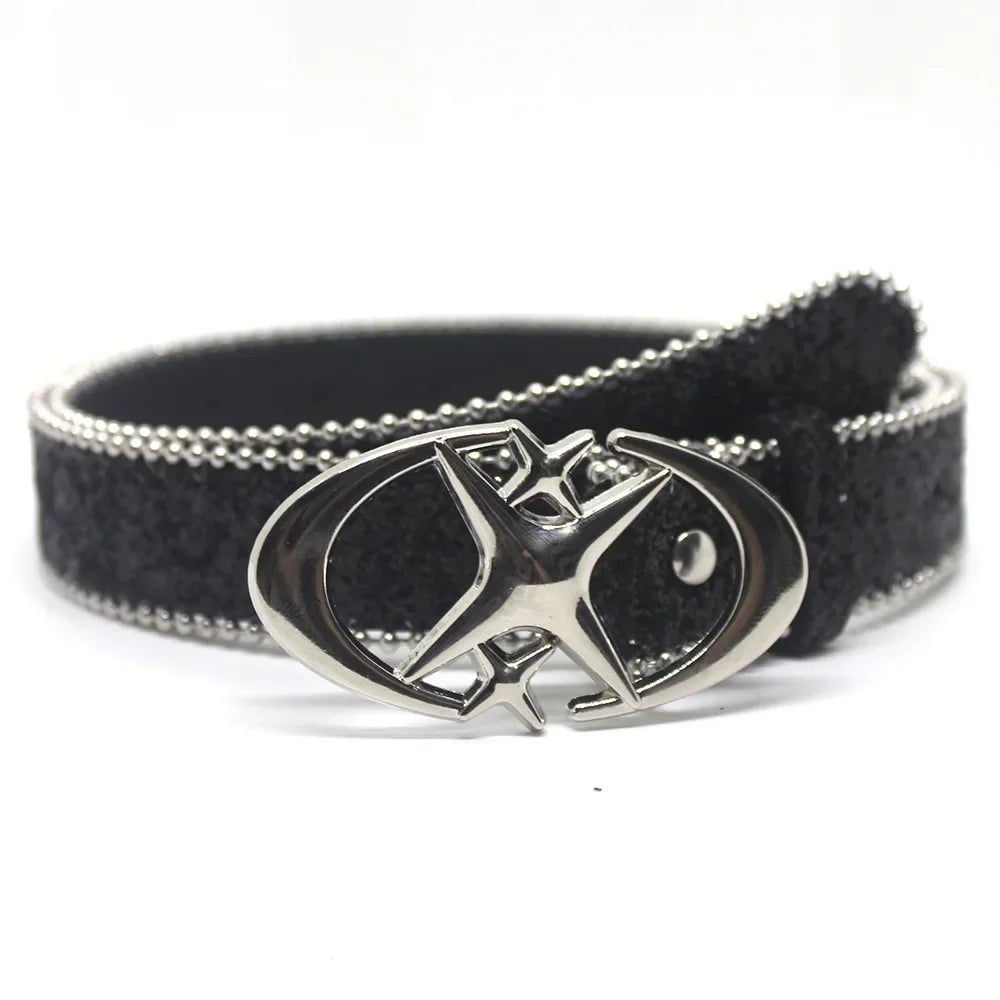 Bling Star Faux Diamond Rhinestone Belt — dettaglio della stampa