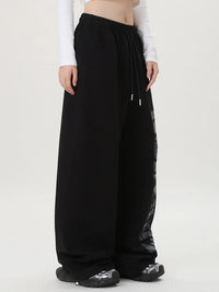 Block Graphic Sweatpants Joggers Trousers — vista laterale
