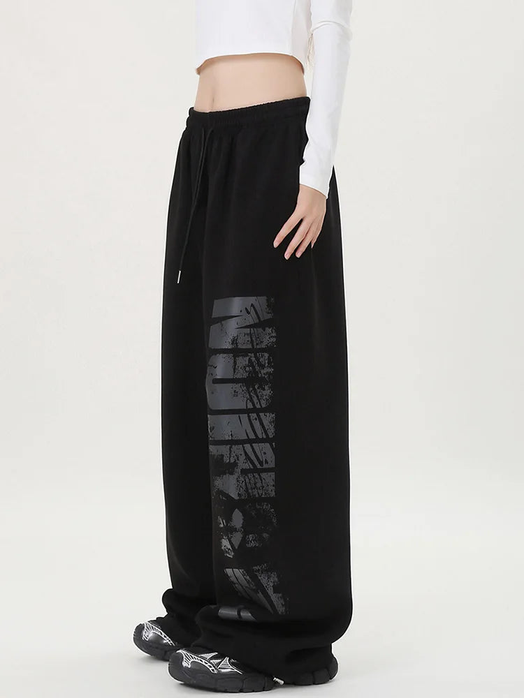 Block Graphic Sweatpants Joggers Trousers — vista posteriore