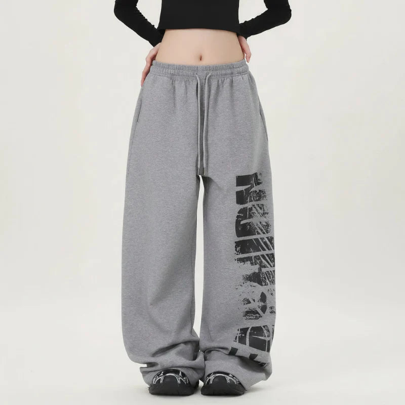 Block Graphic Sweatpants Joggers Trousers — vista frontale