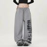 Y2K Block Graphic Sweatpants Joggers Trousers