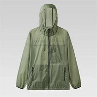 Block Zip Up Hiking Windbreaker — dettaglio della stampa