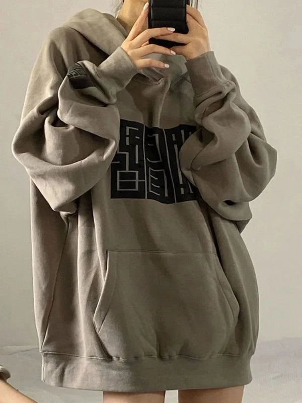 Blocked Oversized Hoodie — vista frontale