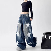 Blue Star Baggy Wide Leg Jeans — vista posteriore