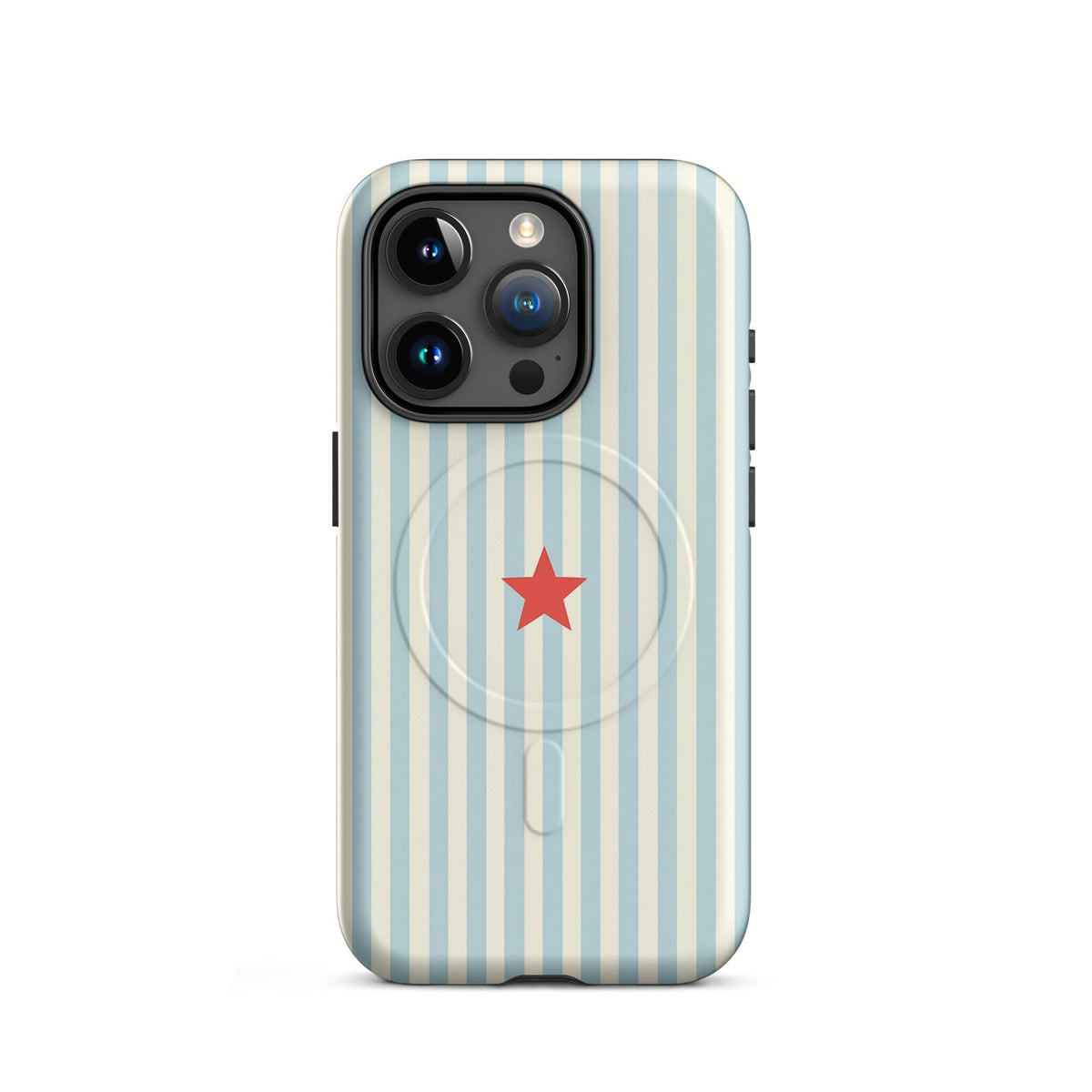 Blue Striped MagSafe Case — vista laterale