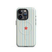 Blue Striped MagSafe Case — vista laterale