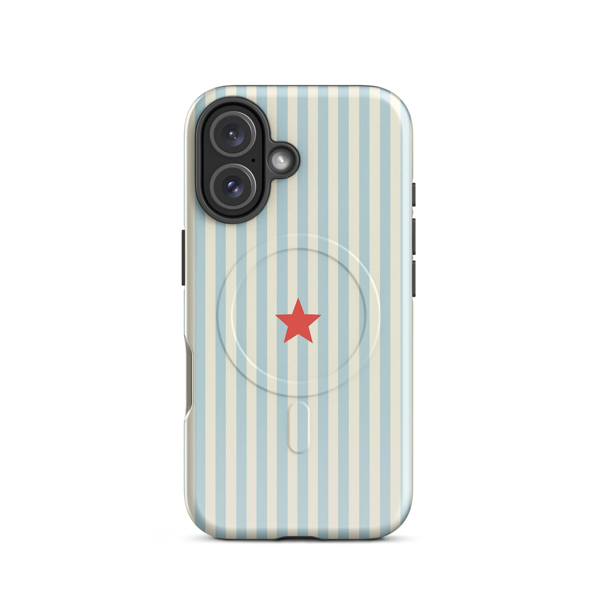 Blue Striped MagSafe Case — vista frontale
