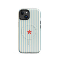 Blue Striped MagSafe Case — vista frontale