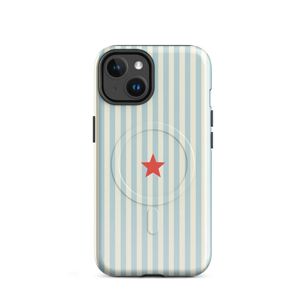 Blue Striped MagSafe Case — vista frontale