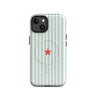 Y2K Blue Striped MagSafe Case