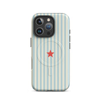Y2K Blue Striped MagSafe Case