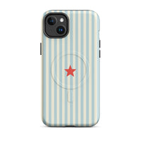 Blue Striped MagSafe Case — dettaglio della stampa