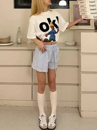 Blue Striped Shorts — dettaglio