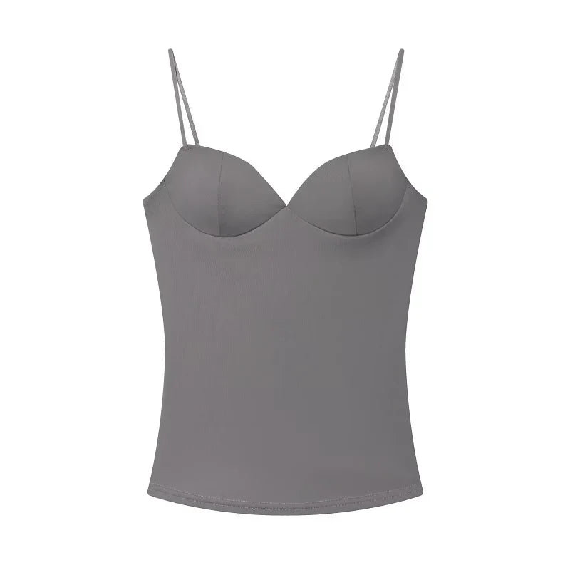 Bodycon Backless Low Cut Crop Top — vista posteriore
