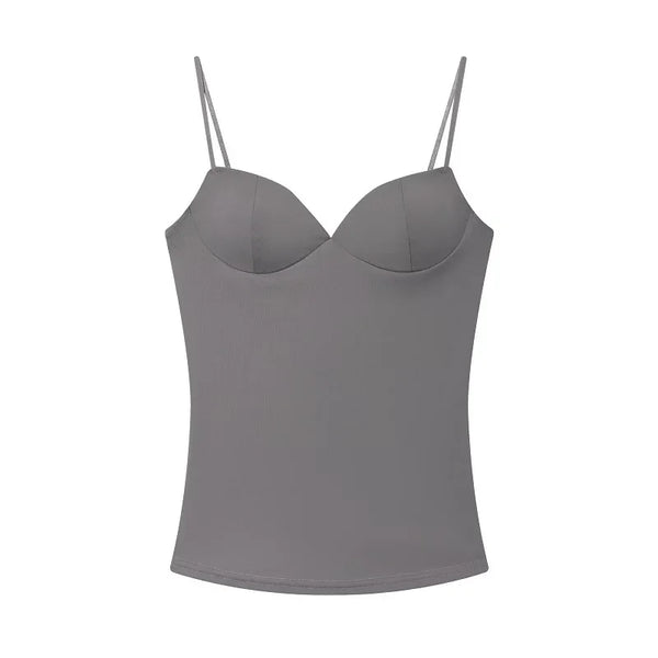 Y2K Bodycon Backless Low Cut Crop Top