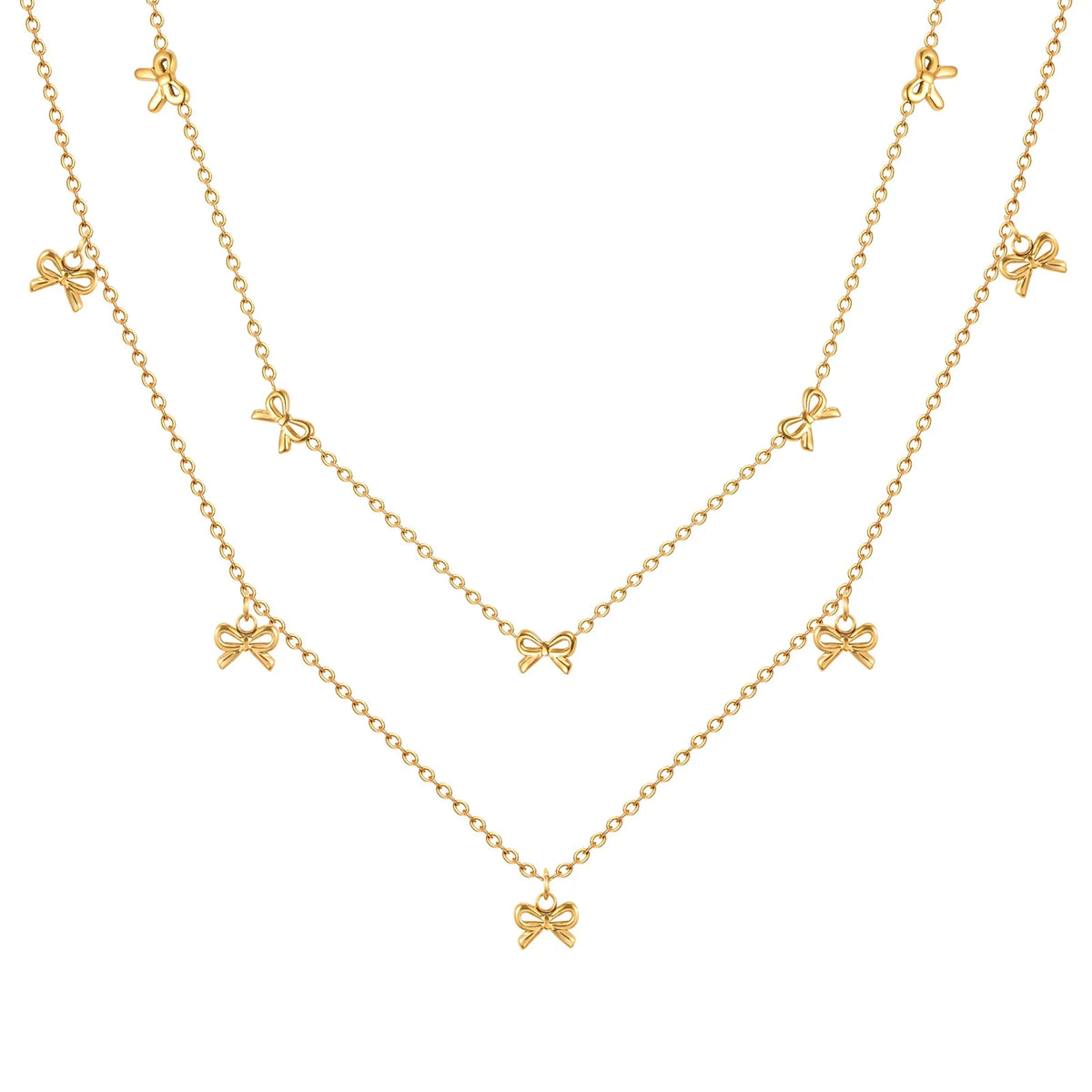 Bow Charms Necklace — vista frontale