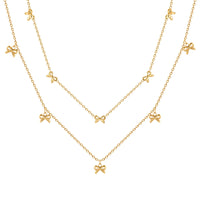 Bow Charms Necklace — vista frontale