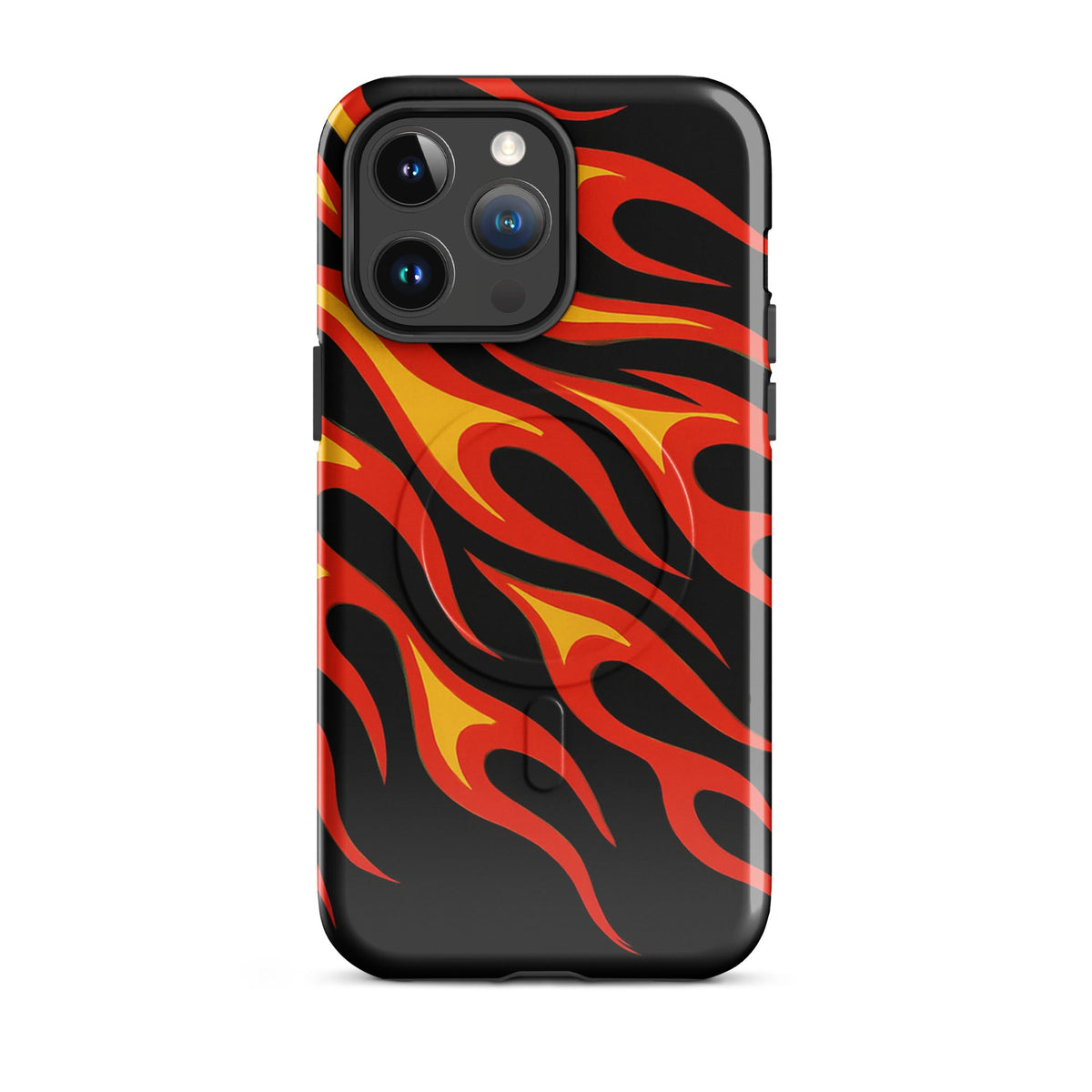 Bowling Flame MagSafe Case — dettaglio del tessuto