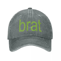 Brat Print Baseball Cap — vista frontale