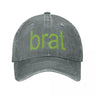 Y2K Brat Print Baseball Cap