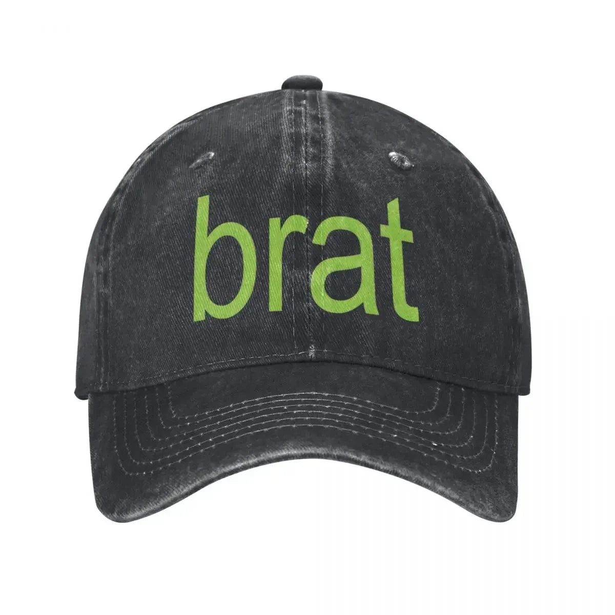 Brat Print Baseball Cap — dettaglio della stampa