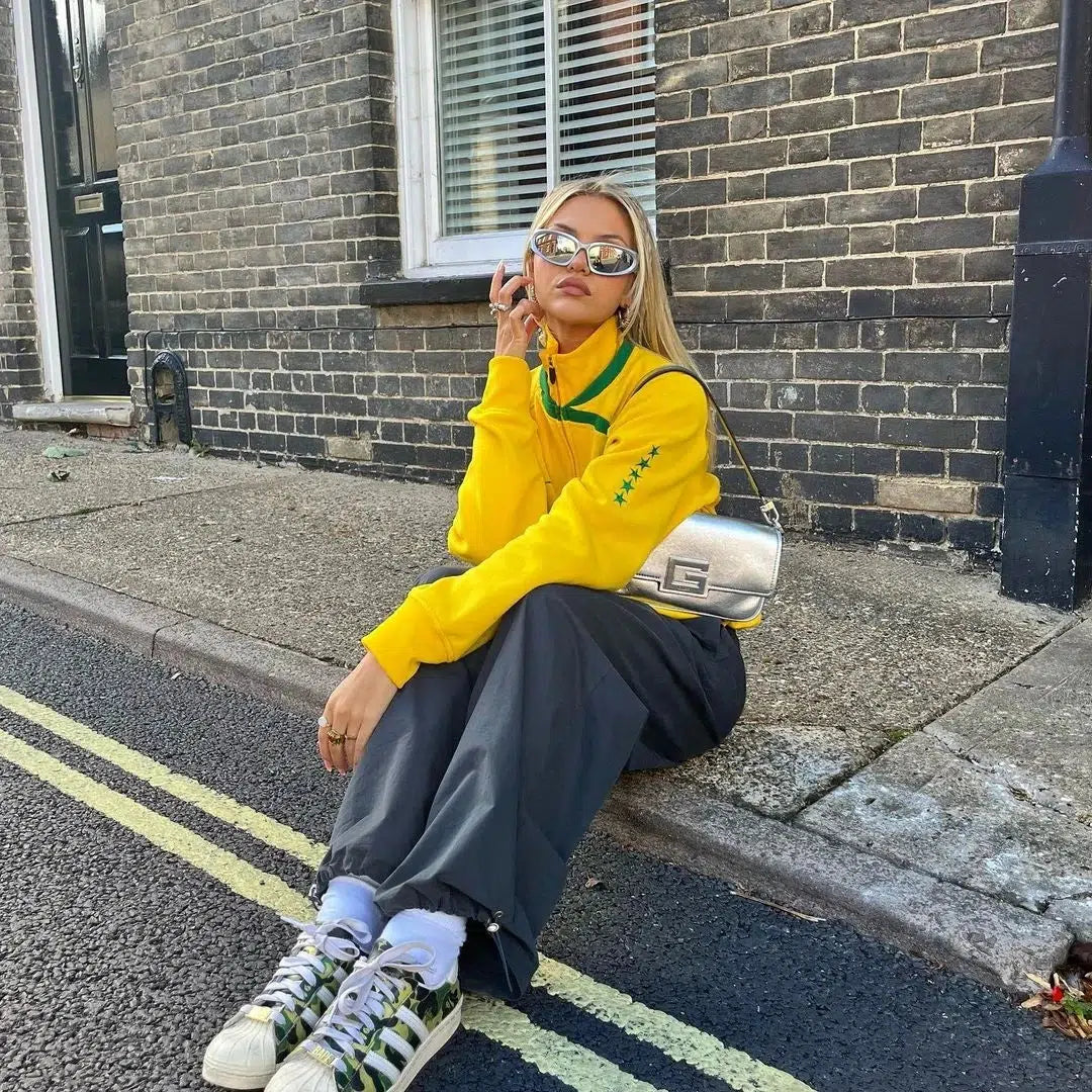 Brazil Zip Up Jacket Yellow — in alternativa