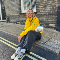 Brazil Zip Up Jacket Yellow — vista laterale