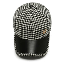 British Plaid Baseball Cap — vista laterale