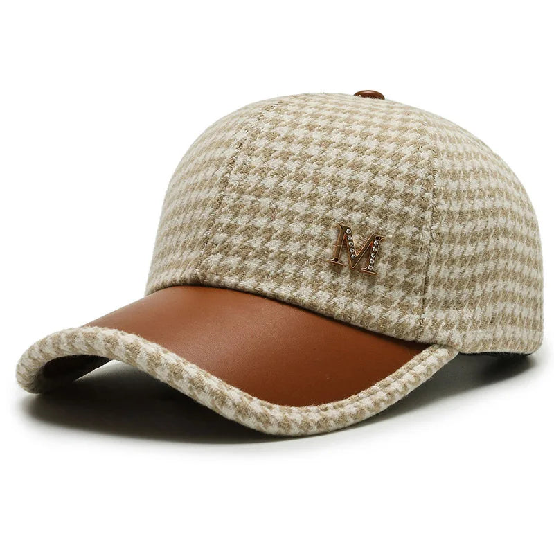 British Plaid Baseball Cap — vista posteriore