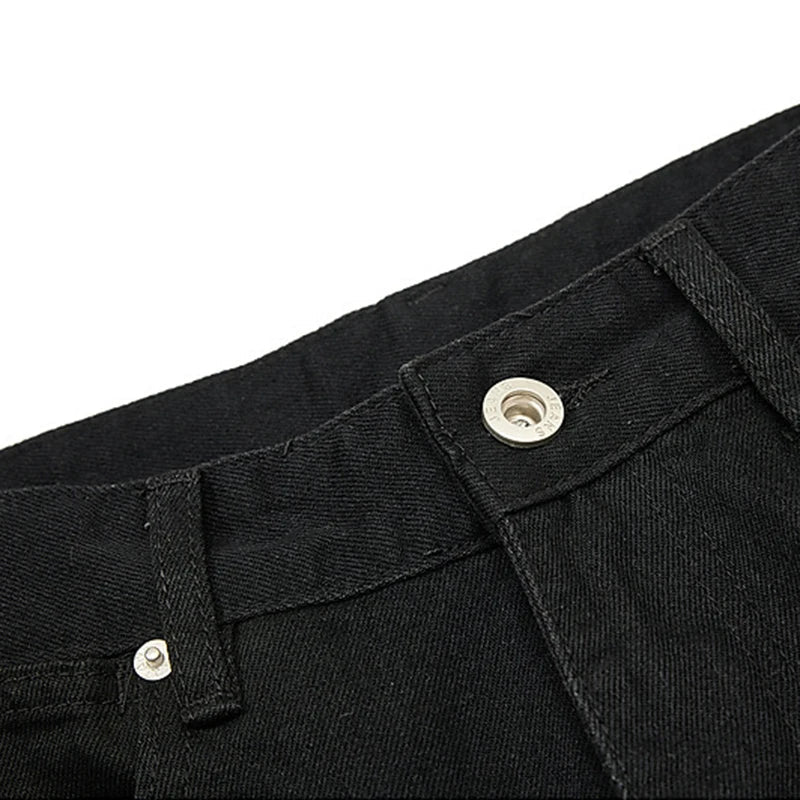 Buckle Decoration Micro Flared Jeans — in alternativa