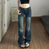 Y2K Butterfly Embroidered Aesthetic Vintage Bootcut Jeans