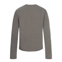 Button Henley Collar Long Sleeve Top — in alternativa