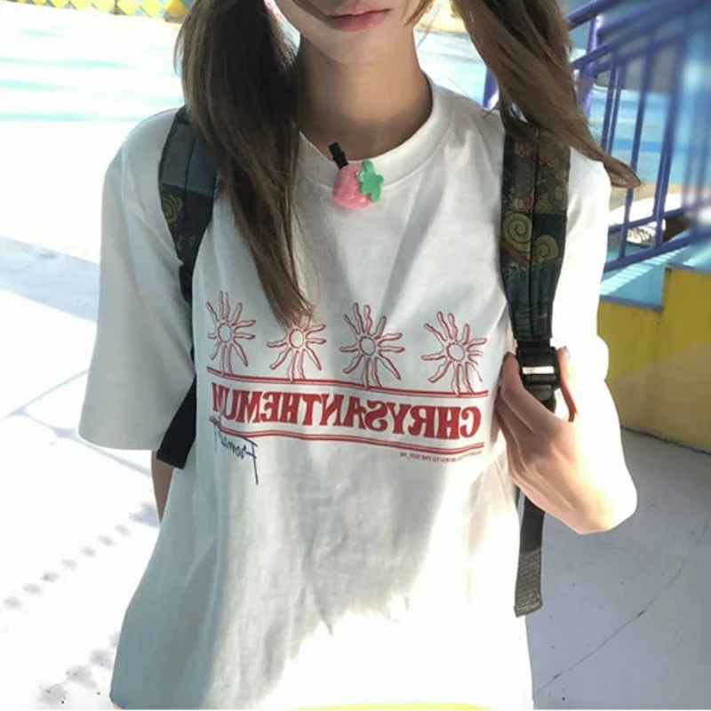 "CHRYSANTHEMUM" Graphic T Shirt — vista posteriore