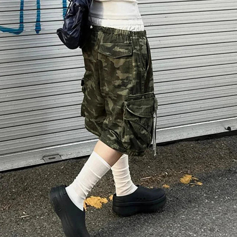 Camouflage Cargo Jorts — dettaglio