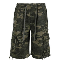 Camouflage Cargo Jorts — vista frontale