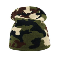 Camouflage Graphic Knit Beanie — dettaglio del tessuto