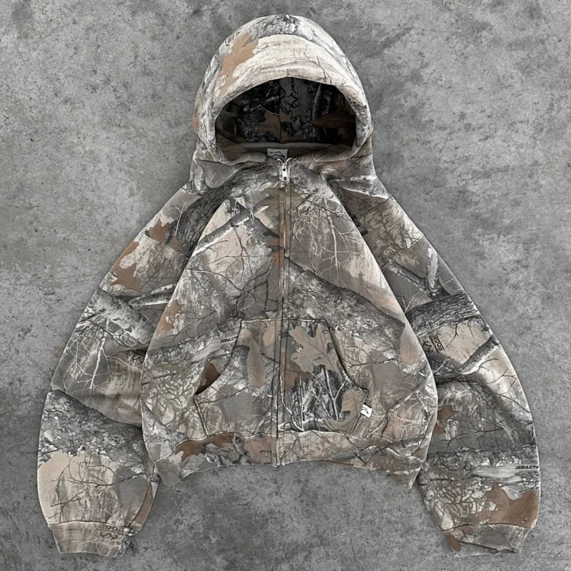 Camouflage Hoodie — vista frontale
