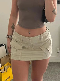 Cargo Mini Skirt — dettaglio della stampa