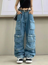 Cargo Pocket Jeans — vista frontale