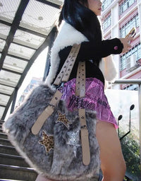 Cashmere Faux Fur Handbag — vista completa