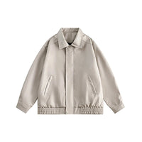 Casual Leather Jacket — vista posteriore