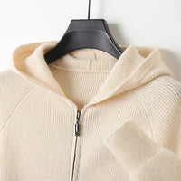 Casual Long Sleeve Hooded Cardigan — dettaglio
