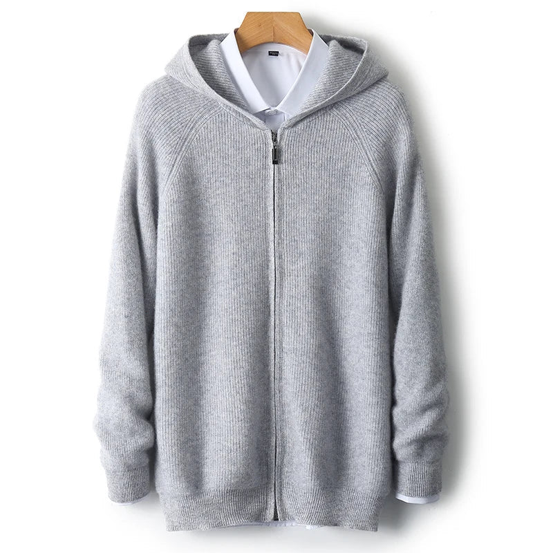 Casual Long Sleeve Hooded Cardigan — dettaglio del tessuto
