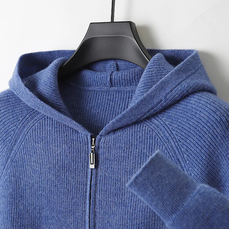 Casual Long Sleeve Hooded Cardigan — vista posteriore